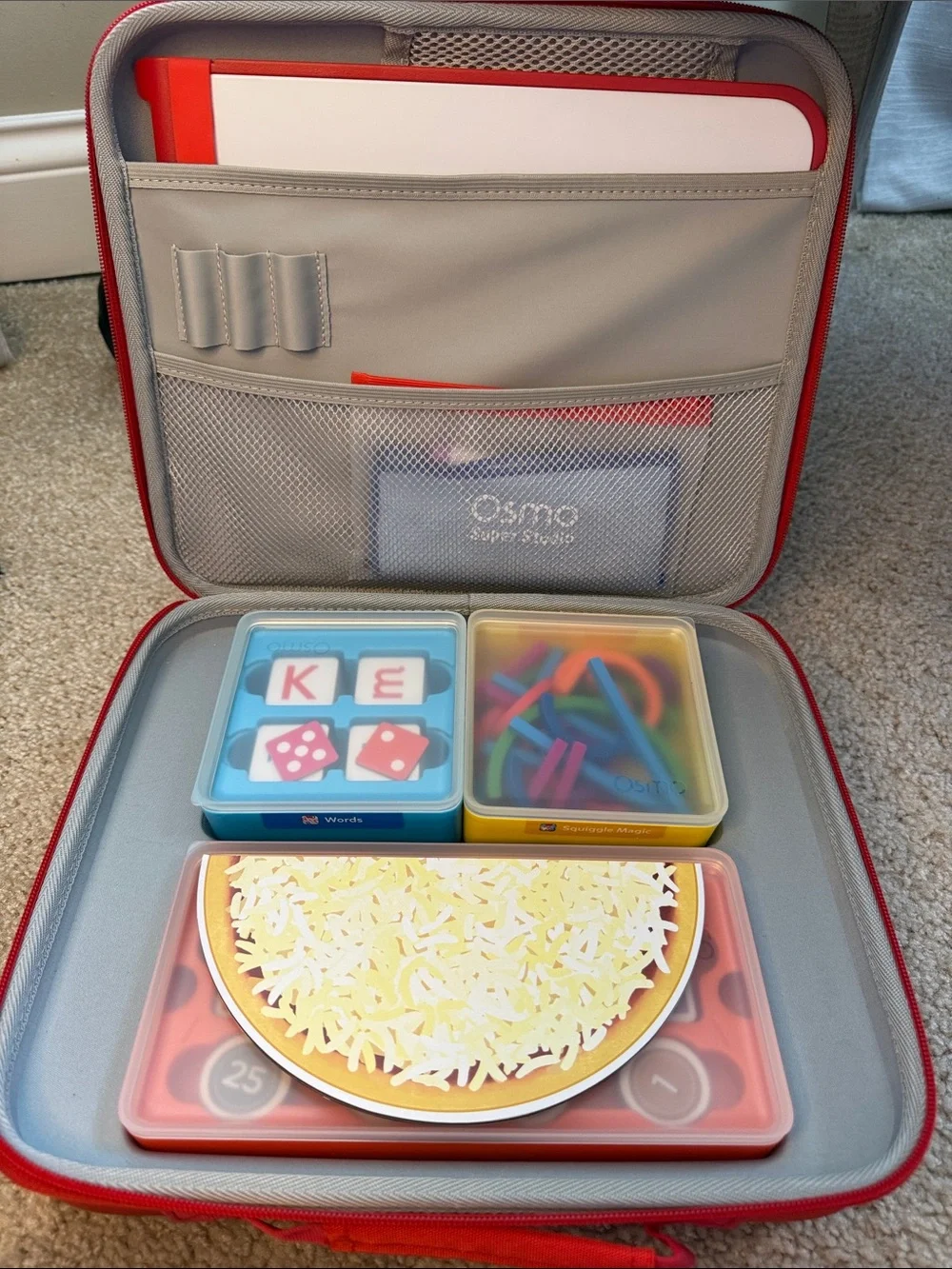 Osmo Kids Learning Little Genius Starter Set Game with Red Carry Case and